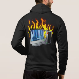 Computer Fire Mannen Hoodie