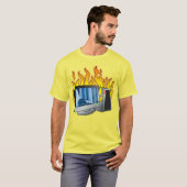 Computer Fire Mannen T-shirt (Voorkant volledig)