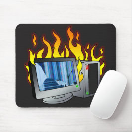 Computer Fire Mousepad Muismat