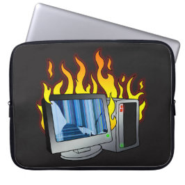 Computer Fire Neopreen Laptophoes Laptop Sleeve