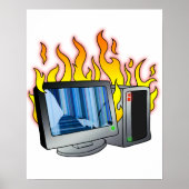 Computer Fire Poster (Voorkant)