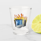 Computer Fire Shot glas (Voorkant)