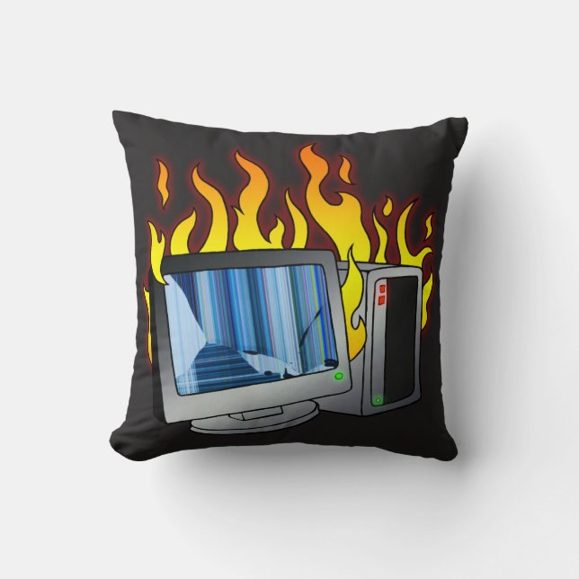 Computer Fire Sierkussen (Voorkant)