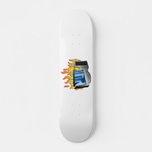 Computer Fire Skateboard Deck (Voorkant)