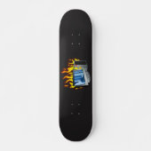 Computer Fire Skateboard Deck (Voorkant)