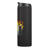 Computer Fire Thermal Tumbler Thermosbeker (Geroteerd rechts)