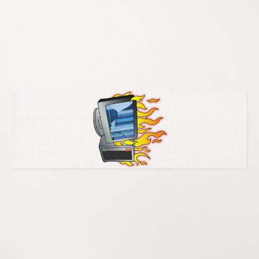 Computer Fire Yoga Mat (Voorkant (horizontaal))