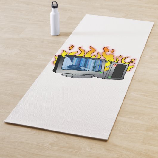 Computer Fire Yoga Mat (In situ)