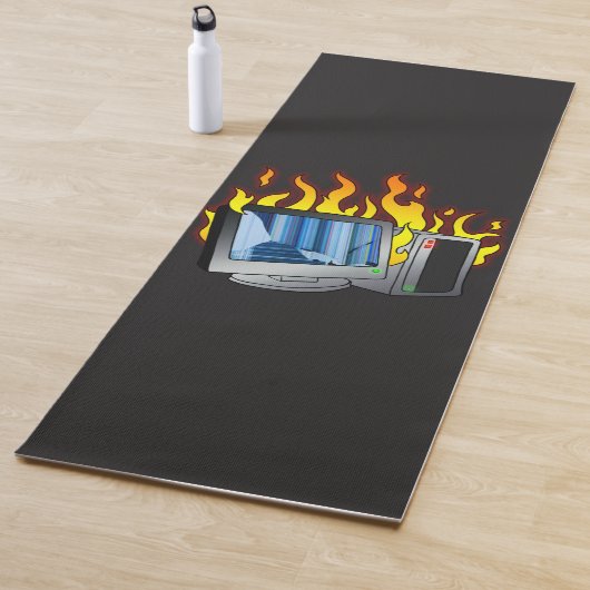 Computer Fire Yoga Mat (In situ)