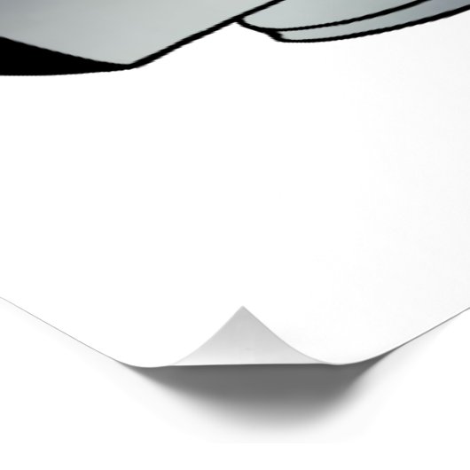 Computer Fire Zazzle Glossy Poster (Hoek)