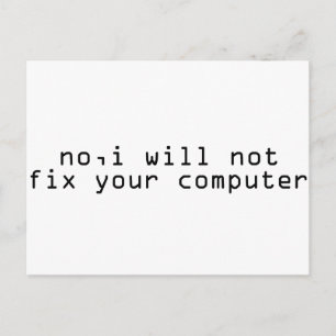 Computer Fixer Briefkaart