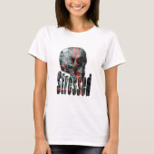 Computer Fried Skull Stress Logo, T-shirt (Voorkant)