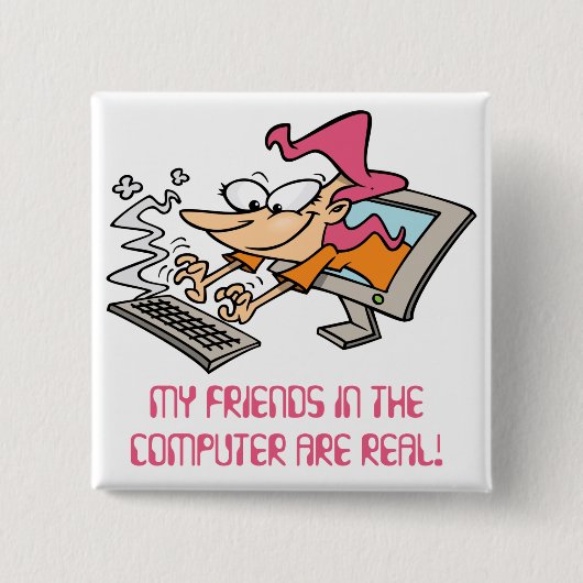 Computer Friends Button (Voorkant)