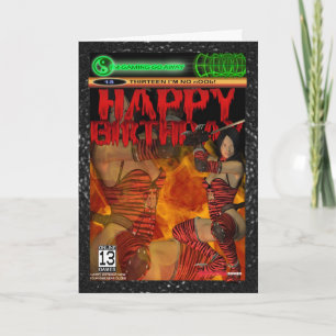 Computer Game Fan Verjaardag Kaart 13, Dertien