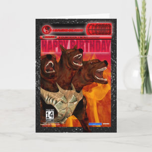 Computer Game Fan Verjaardag Kaart Modern