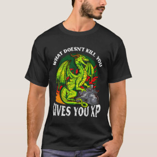 Computer Gaming Dragon Gamer XP Quote RPG Speler G T-shirt