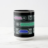 Computer Geek Black Input Pattern Mok (Center)