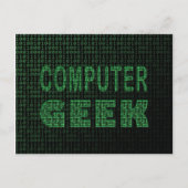Computer Geek Briefkaart (Voorkant)