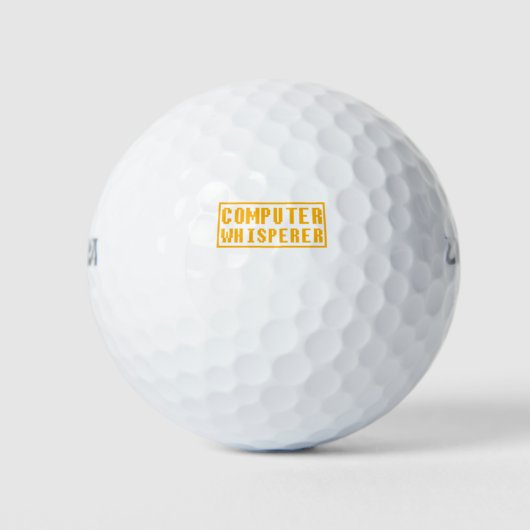 Computer Geek Cadeauidee Golfballen (Voorkant)
