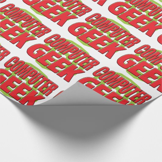 Computer Geek Cadeaupapier (Hoek)