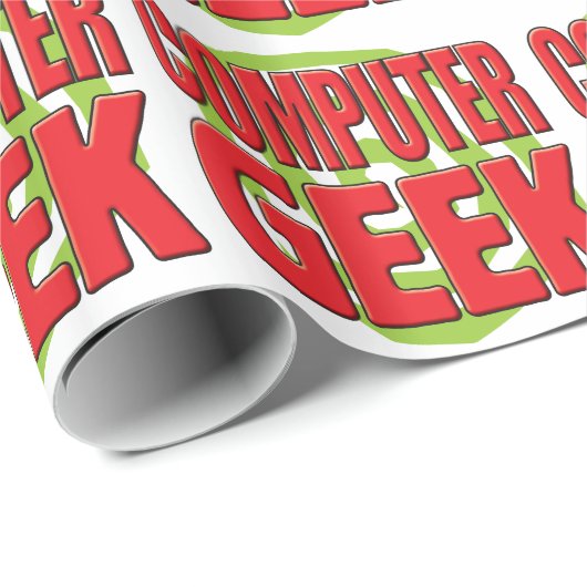 Computer Geek Cadeaupapier (Rol Hoek)