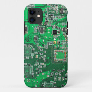 Computer Geek Circuit Board - groen Case-Mate iPhone Case