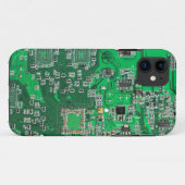 Computer Geek Circuit Board - groen Case-Mate iPhone Case (Achterkant (horizontaal))