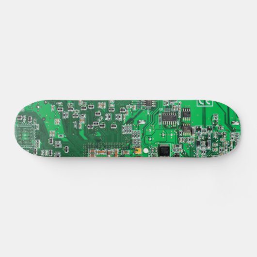 Computer Geek Circuit Board - groen Skateboard (Horizontaal)