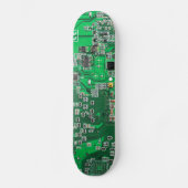 Computer Geek Circuit Board - groen Skateboard (Voorkant)