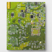 Computer Geek Circuit Board Light Green Fotoplaat (Voorkant)