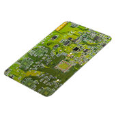 Computer Geek Circuit Board Light Green Magneet (Linkerzijde)