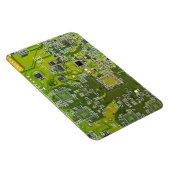 Computer Geek Circuit Board Light Green Magneet (Rechterzijde)