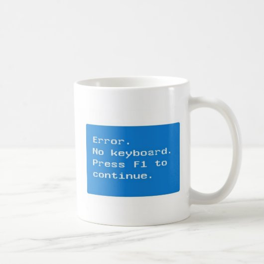 Computer Geek - Fout. Geen drinkware toetsenbord Koffiemok (Rechts)