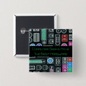 Computer Geek Humor Button (Voorkant /achterkant)