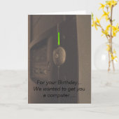 Computer Geek Kaart (Gele Bloem)