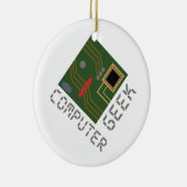 Computer Geek Keramisch Ornament (Rechts)