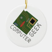 Computer Geek Keramisch Ornament (Voorkant)