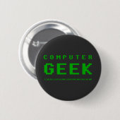 Computer geek-knoppenbadge ronde button 5,7 cm (Voorkant /achterkant)