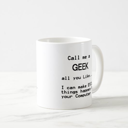 Computer Geek Koffiemok (Voorkant rechts)