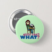 Computer Geek - Licht Ronde Button 5,7 Cm (Voorkant /achterkant)