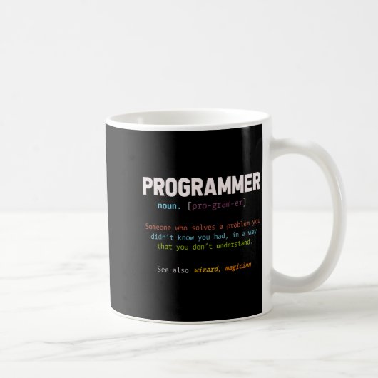 Computer Geek Nerd Gift Funny Programmer Koffiemok (Rechts)