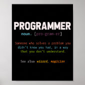 Computer Geek Nerd Gift Funny Programmer Poster (Voorkant)