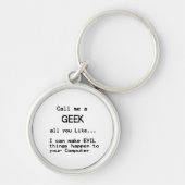 Computer Geek Sleutelhanger (Voorkant)