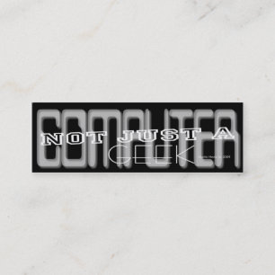 Computer Geek - Social Media Persoonlijke Kaart Mini Visitekaartje