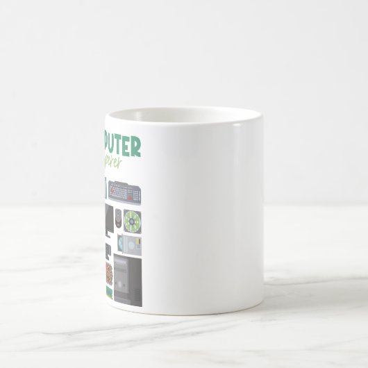 Computer Geek Tech Nerd Cool Support. Koffiemok (Center)