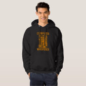 Computer Geek Tech Nerd Mannen Women Cool Support  Hoodie (Voorkant volledig)