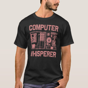 Computer Geek Tech Nerd Mannen Women Cool Support  T-shirt
