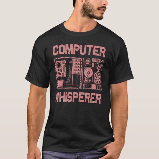 Computer Geek Tech Nerd Mannen Women Cool Support  T-shirt (Voorkant)