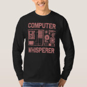 Computer Geek Tech Nerd Mannen Women Cool Support  T-shirt (Voorkant)