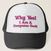 Computer Geek Trucker Pet (Voorkant)